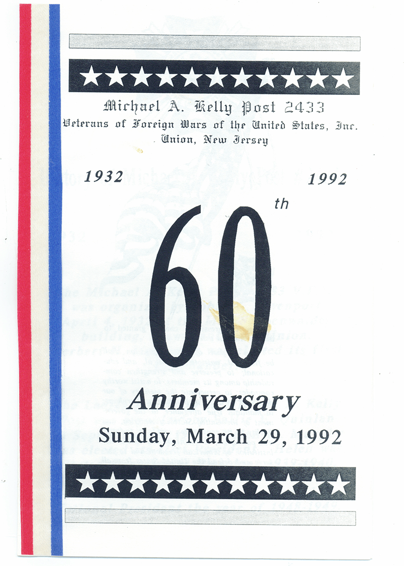 60th Anniversary Announcment from 1992