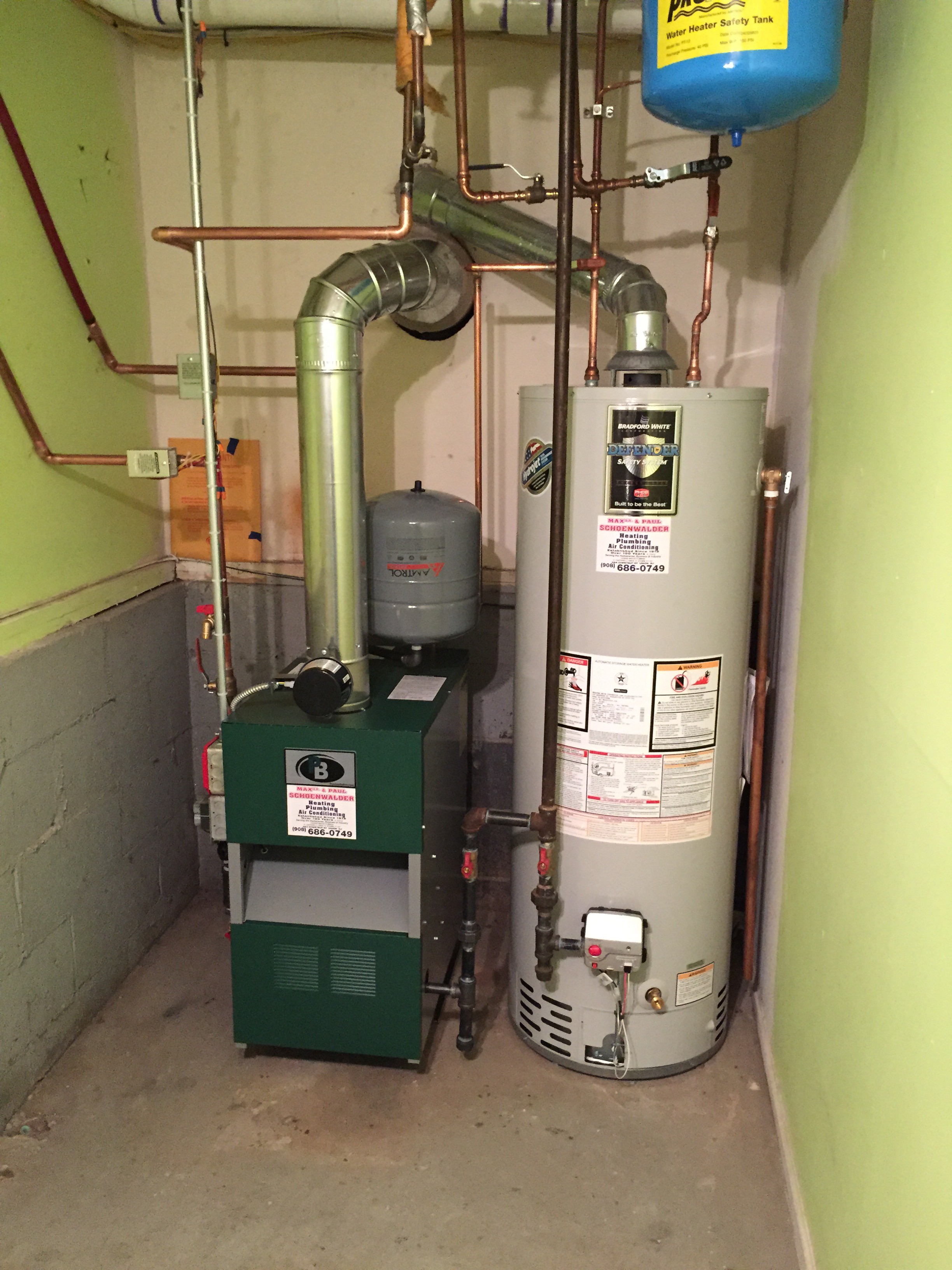 Peerless Boiler and Bradford White Water Heater